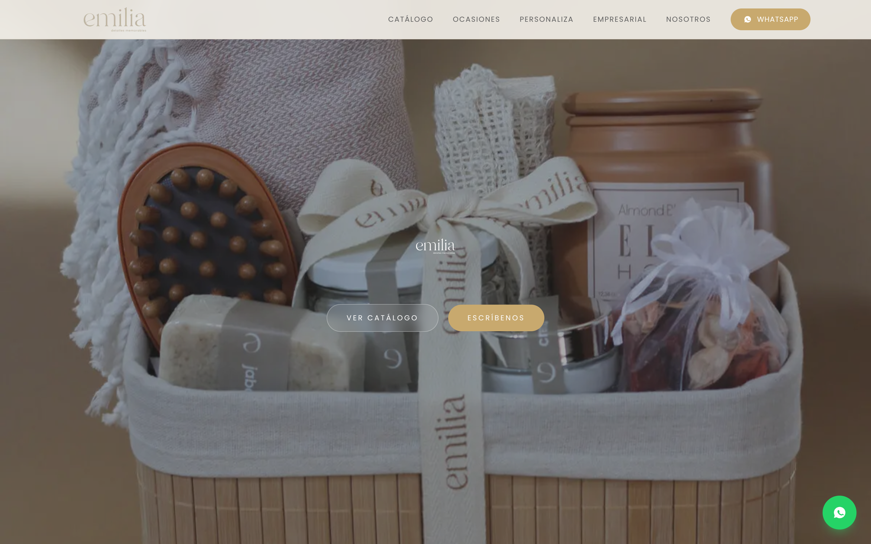 Sitio web de Emilia, regalos personalizados en Puebla